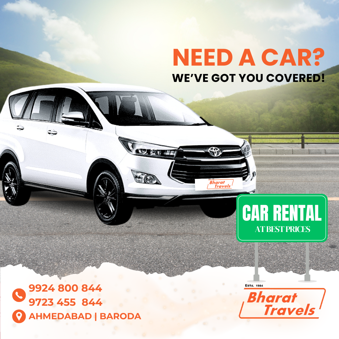 Innova car rental in ahmedabad